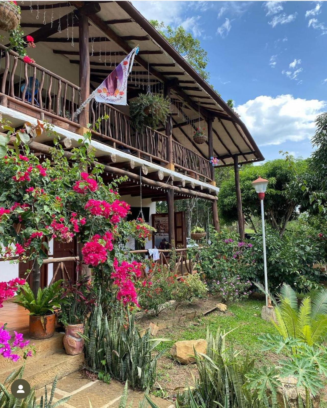 Hostal Villa San Rafael Barichara Eksteriør bilde